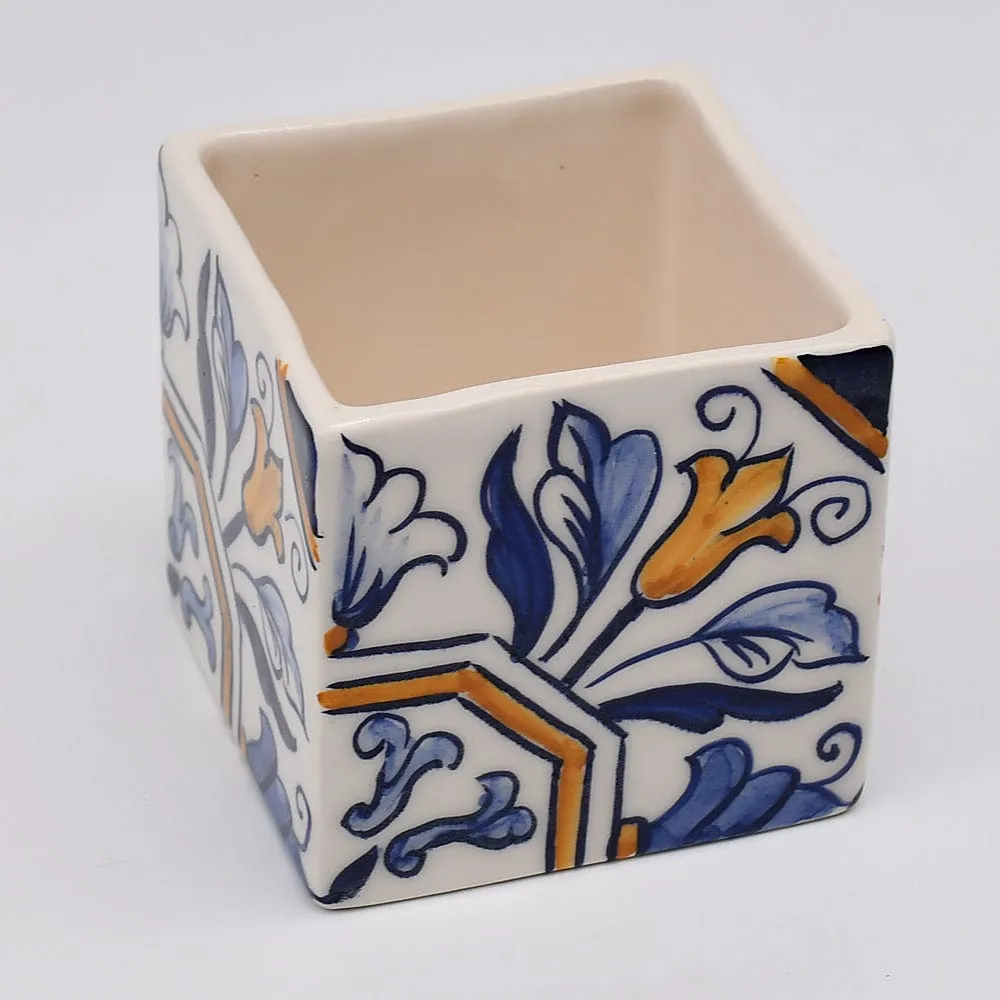 Cache pot en céramique "Azulejos" - 8cm (4 motifs)