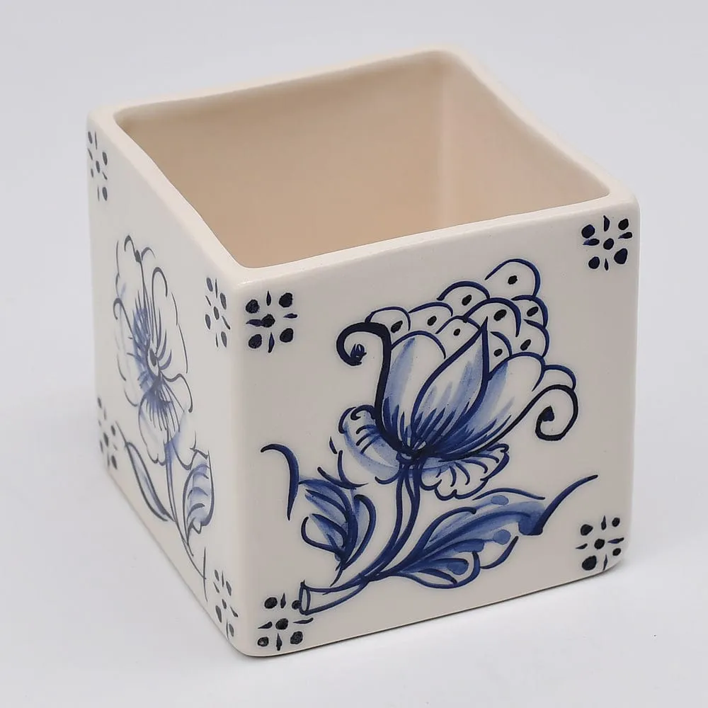 Cache pot en céramique "Azulejos" - 8cm (4 motifs)