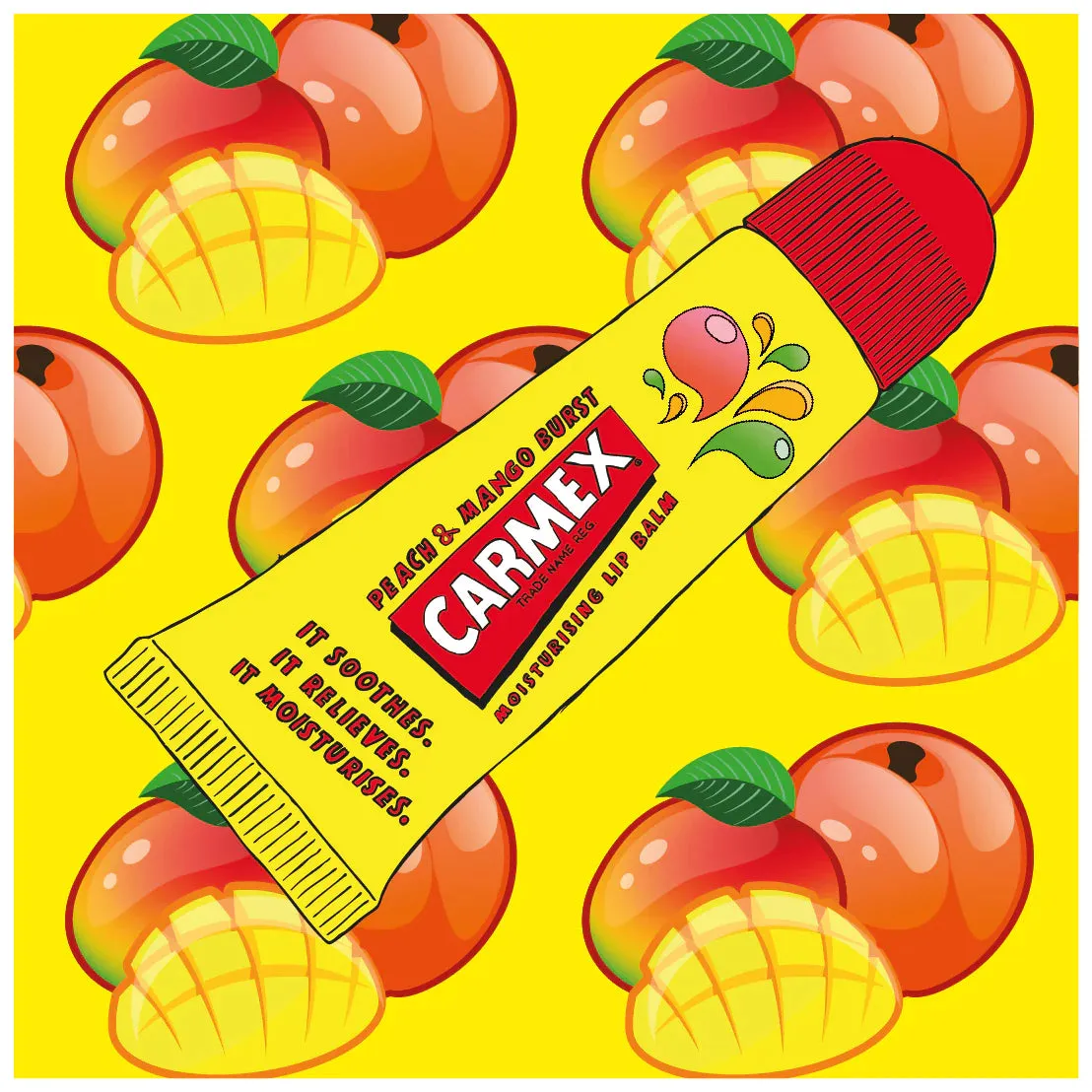 CARMEX Peach & Mango Lip Balm Tube