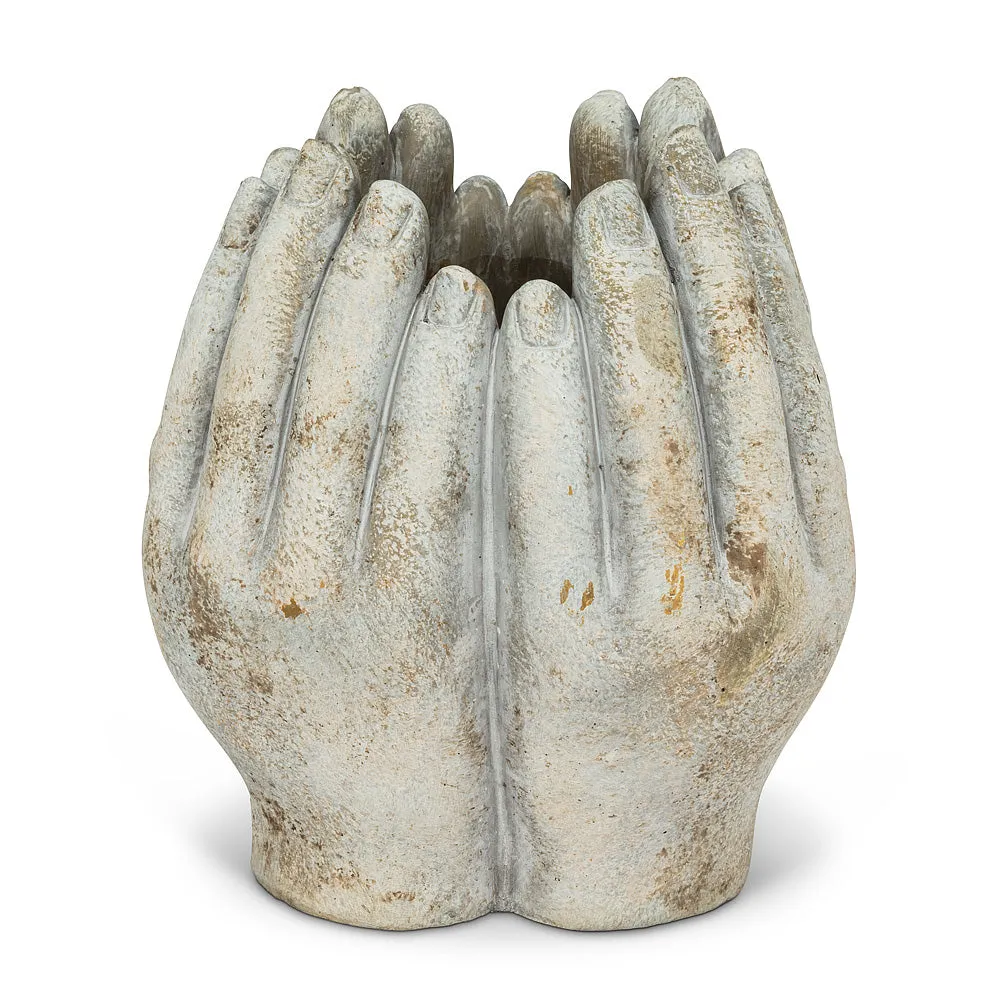 Cement Planter - Reaching Hands