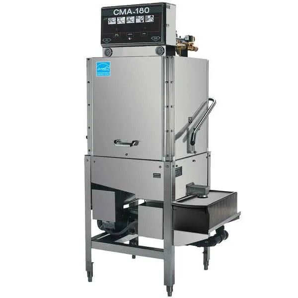CMA CMA-180 High Temperature Single Rack Dishwasher - 60 Racks/Hour