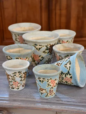 Collection of 3 vintage French flower pots
