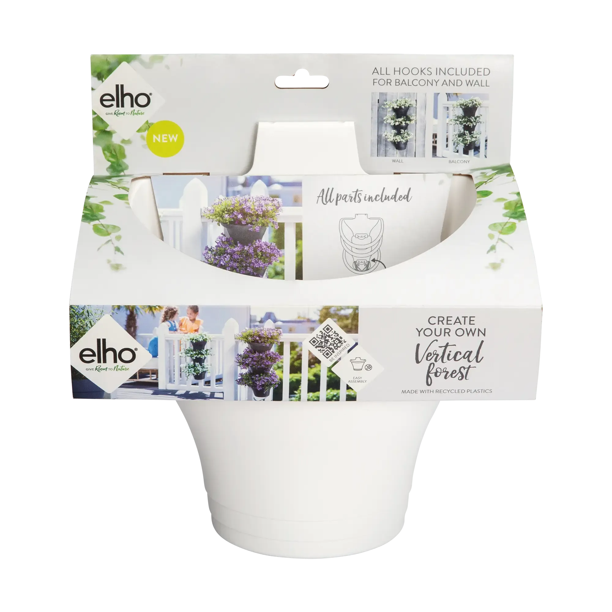 Corsica Vertical Forest 24Cm Set/3 (White)
