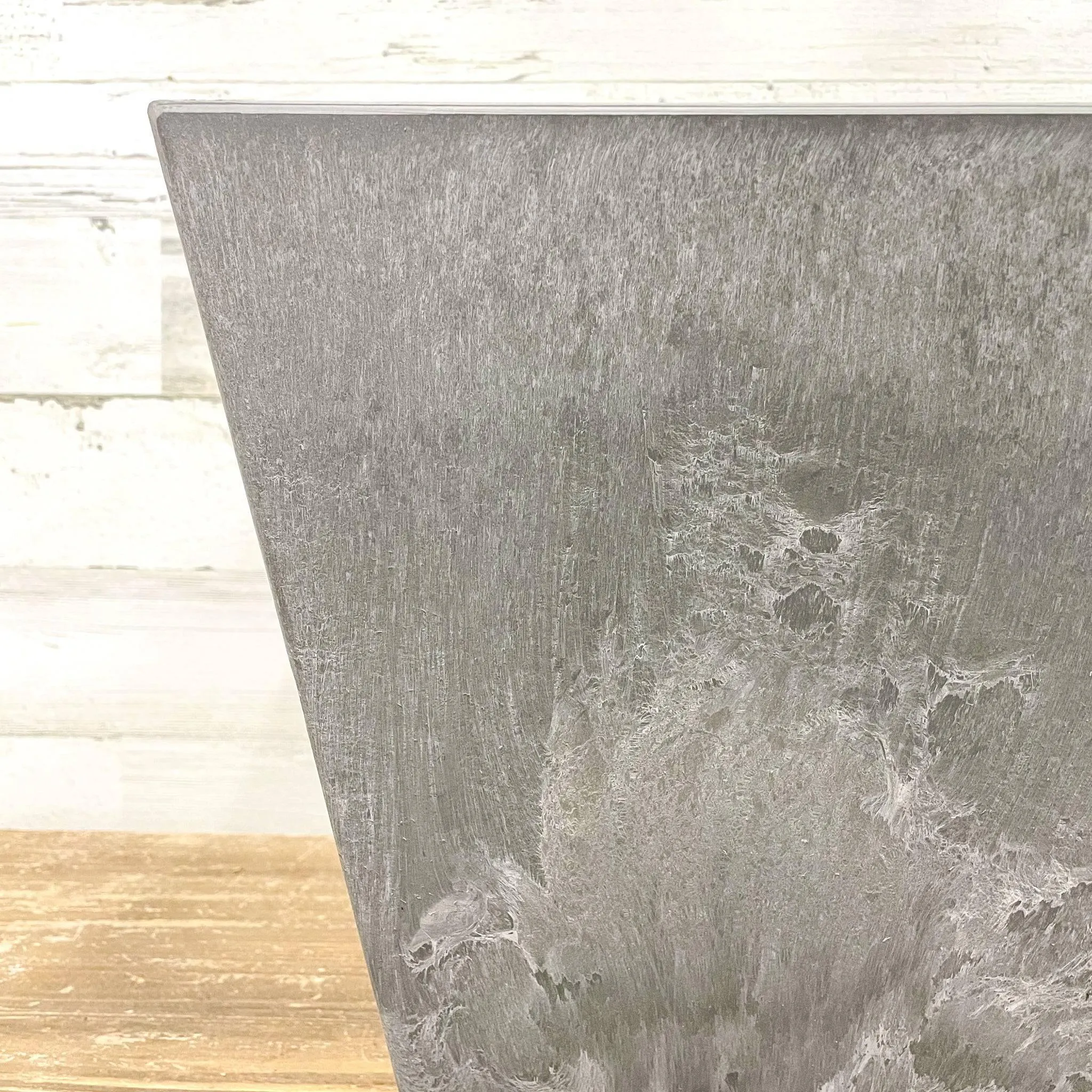 Ella Square Pot - Grey - 8-inches