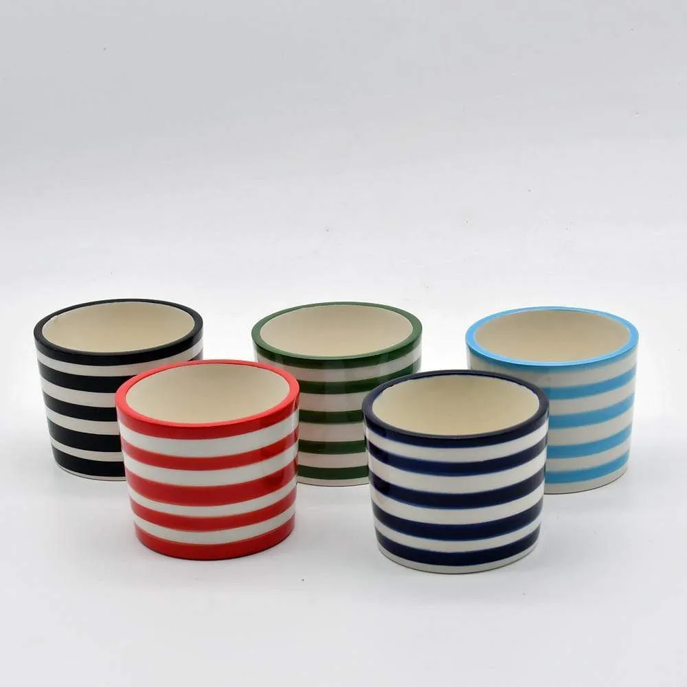 Ensemble de 3 pots "Costa nova" - Noir