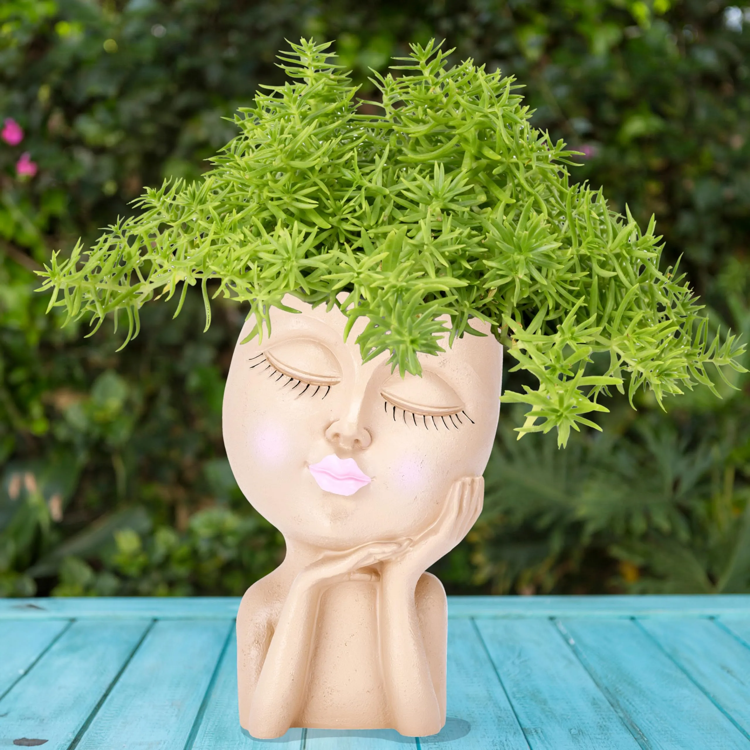 Face Planters Pots Head - Decorative Large Face Planter Pots For Indoor Plants
