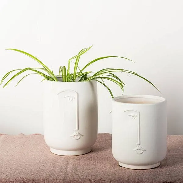 Flower Pot With A Face