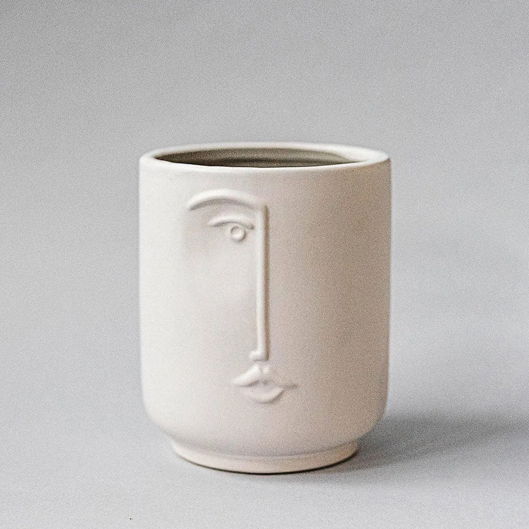 Flower Pot With A Face