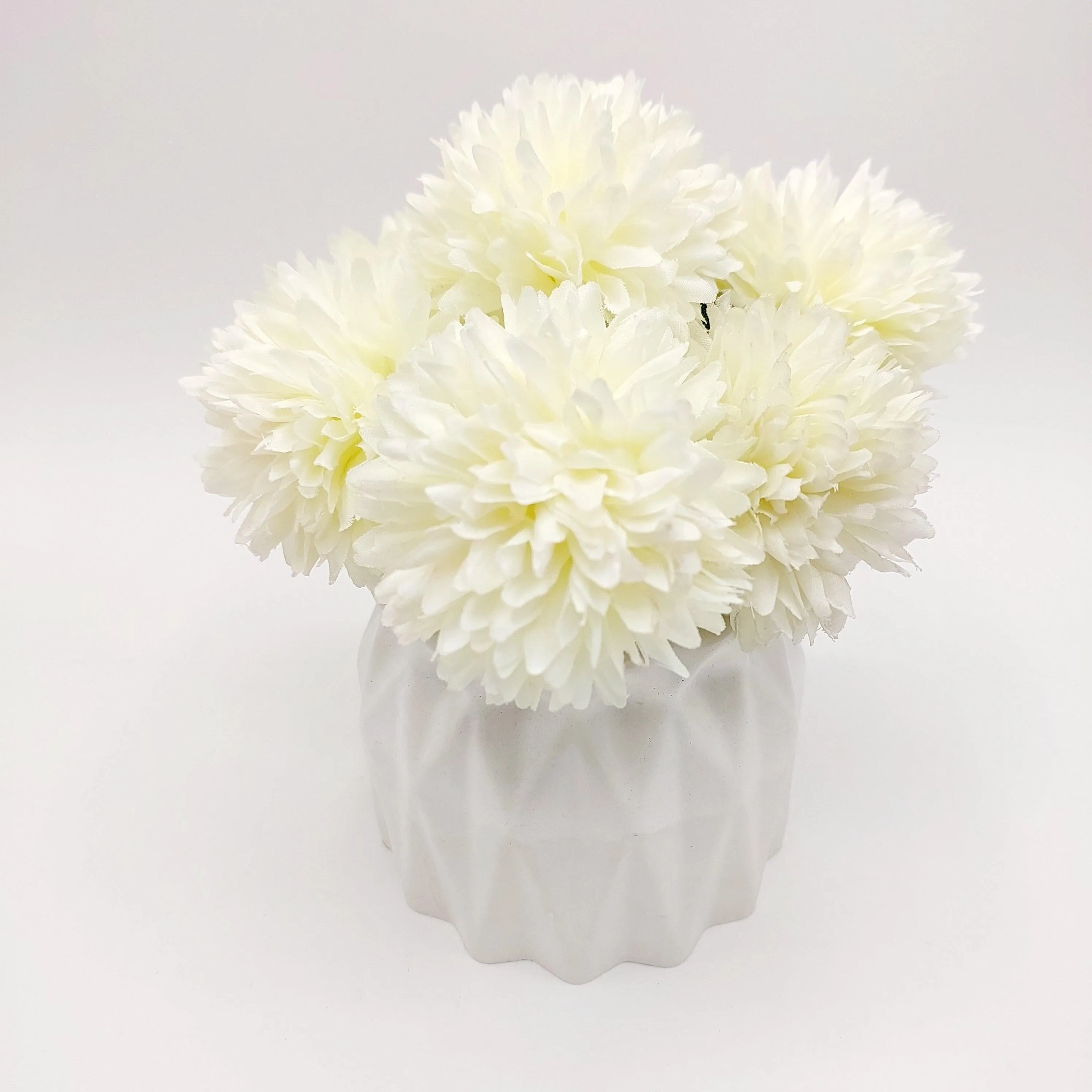 Flower With Pots - White Peony With White pots