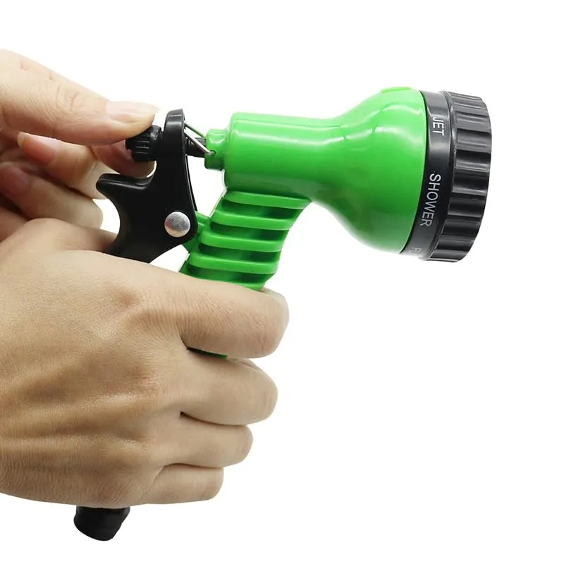 GLUN® Garden Hose Spray 7 Different Pattern Spray Nozzle for Garden, Car Washer, Pressure Water Saving Filter Pack of 1