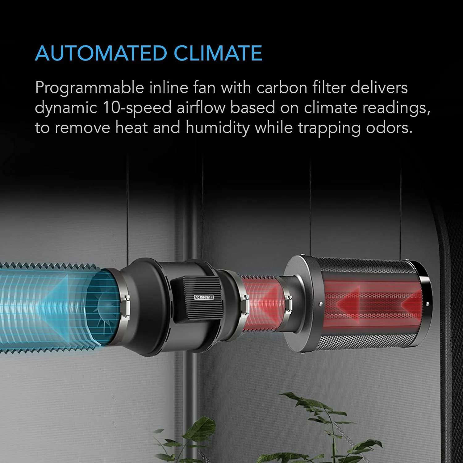Happy Hydro Automated Grow Tent Kit 4-Plant 3’ x 3’ x 6’