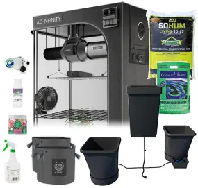 Happy Hydro Grow Tent Kit with AutoPots, 2-Plant, 2’ x 4’ x 6’