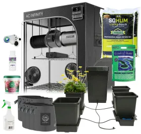 Happy Hydro Grow Tent Kit with AutoPots, 4-Plant, 4’ x 4’ x 6’8"