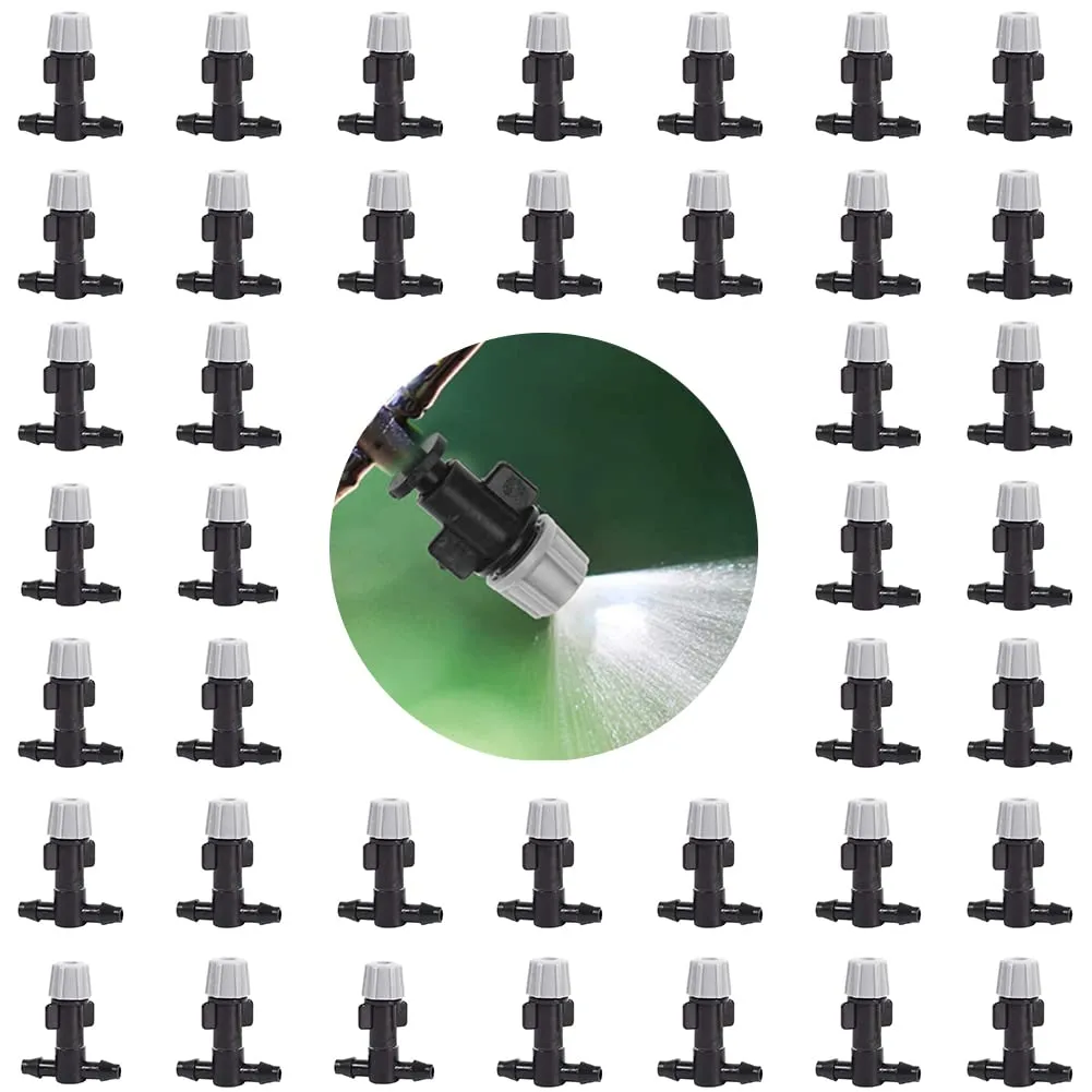 HASTHIP® 40Pcs Sprinkler Heads for Garden Watering Misting Watering, Plastic Garden Water Sprayer for for Watering Plant Flower Cooling System Home Garden Irrigation