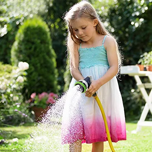Heavy Duty Garden Pattern Nozzle, Fits All Standard Garden Hoses, 9 Adjustable Patterns Water Jet Pistol Grip Trigger - for Car Wash, Patio Cleaning, Watering Lawn/Garden, Shower Pets