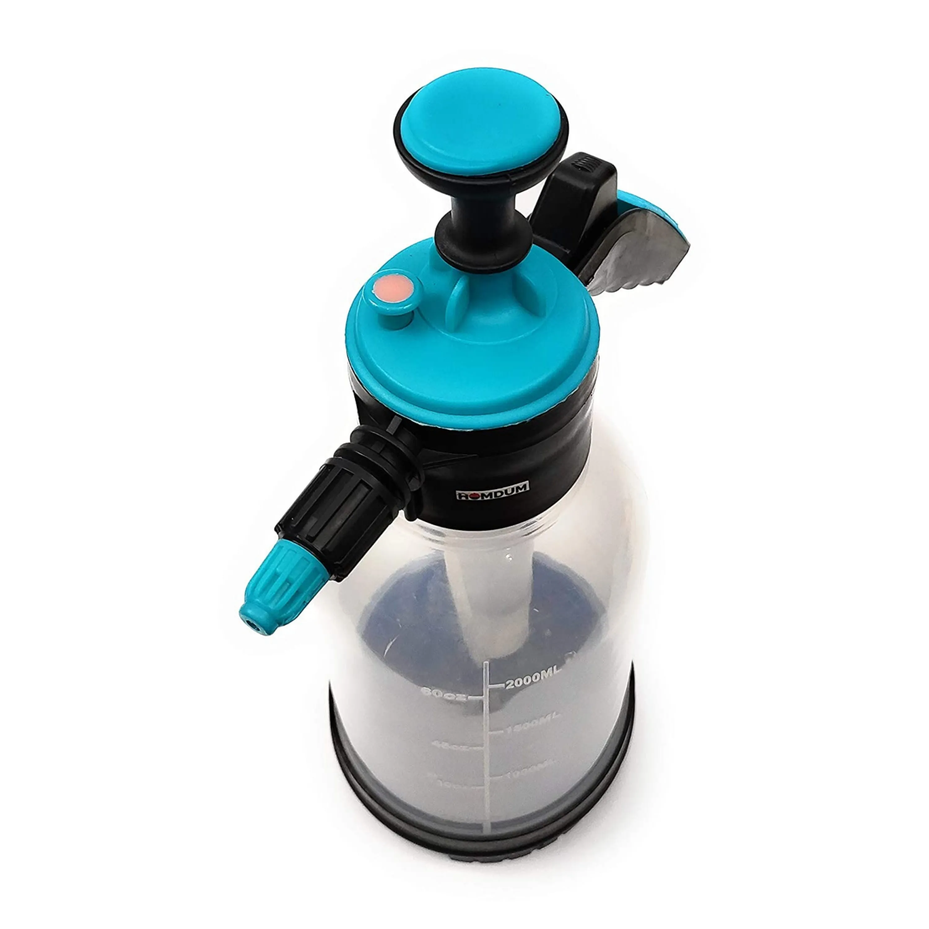 Homdum 2 ltr Manual garden pressure sprayer Portable Pressurized water Sprinkler Gun for Gardening & sanitizer spraying, Hand held agriculture spray tool color blue.