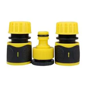 Homdum Garden Hose & High-Pressure Nozzles Spray Gun with Full Brass Sprinkler 4 Patterns Water Spray with foam attachment for Car Washing, Plants Watering and Cleaning.