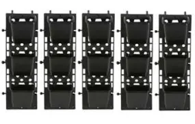 Indoor & Outdoor Vertical Garden Planters Bio wall Hanging (5 Frames   15 Pots ) with Self Drill Screws