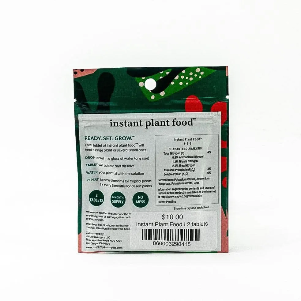 Instant Plant Food | 2 Tablets