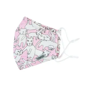 Kids Face Mask - Kitty Kat Pink