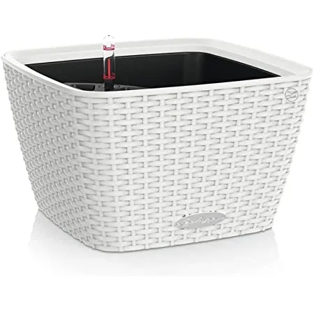Lechuza Bacino Cottage White Self- Watering Planter