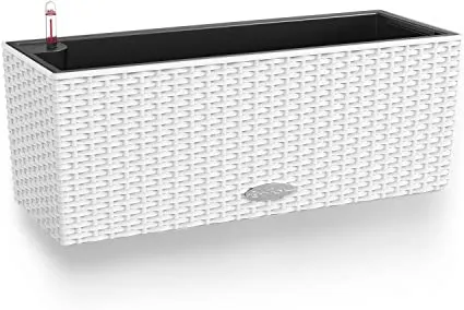Lechuza Balconera 80 Cottage White Self-Watering Planters