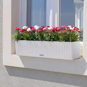 Lechuza Balconera 80 Cottage White Self-Watering Planters