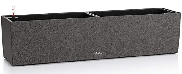 Lechuza Balconera 80 Graphite Black  Self-Watering Planter