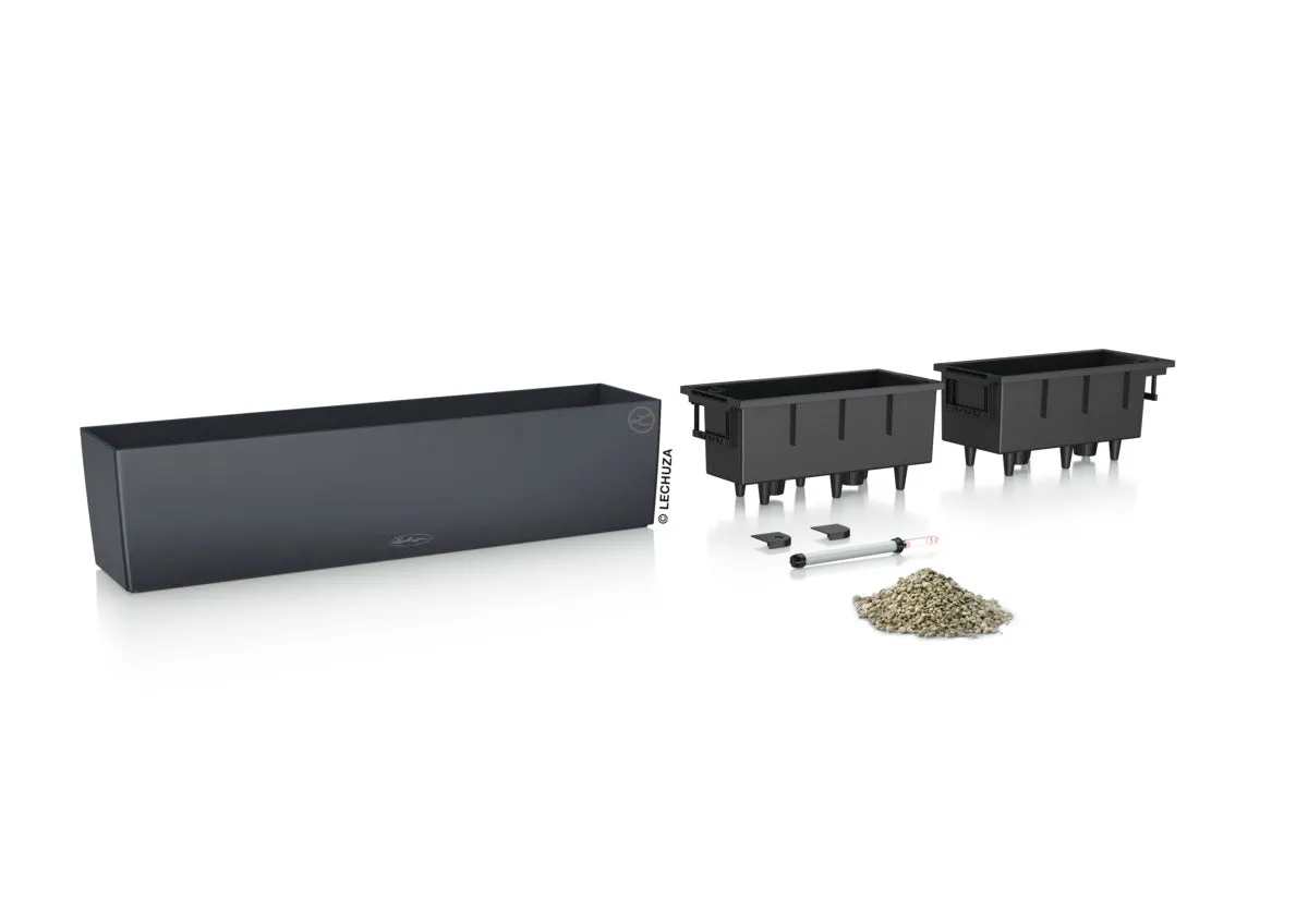 Lechuza Balconera 80 Slate stone Self-Watering Planter