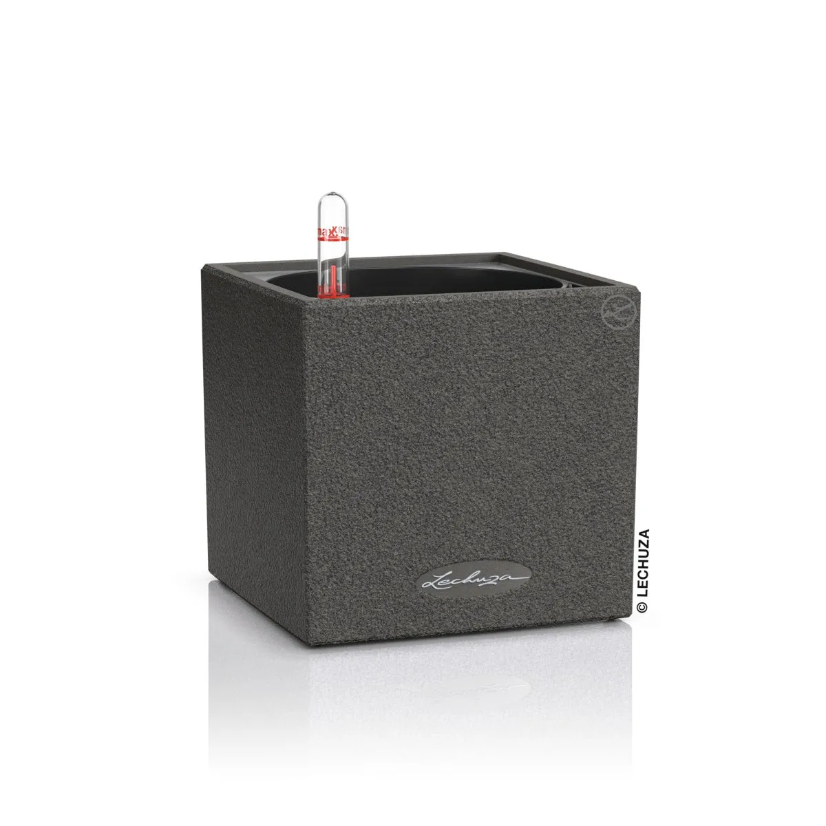 Lechuza Canto14 Black Self-Watering Planter