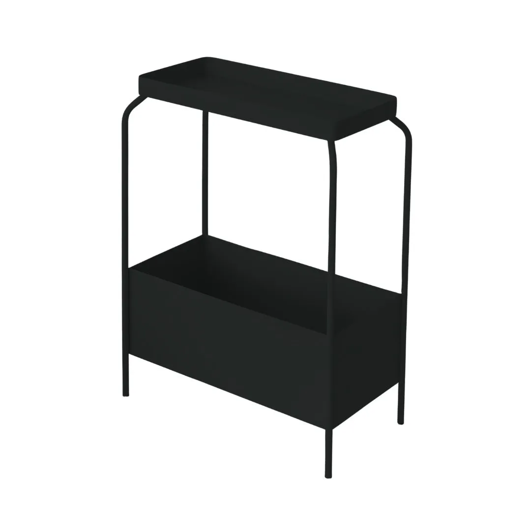 Metal Indoor Planter Stand - Black