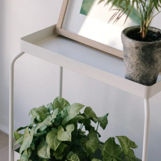 Metal Indoor Planter Stand - White