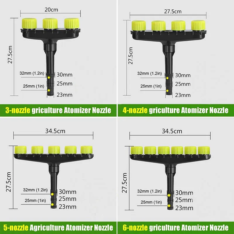Multi-Nozzle Atomizing Sprinkler Agricultural Vegetable Garden Irrigation Tool