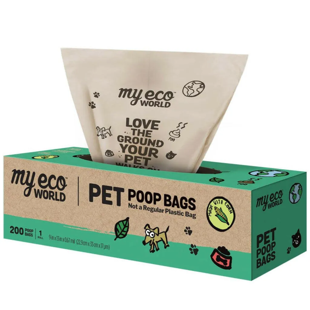 MyEcoPet Compostable Poop/Waste Bags For Dogs & Cats
