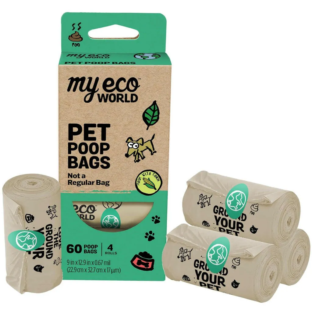 MyEcoPet Compostable Poop/Waste Bags For Dogs & Cats
