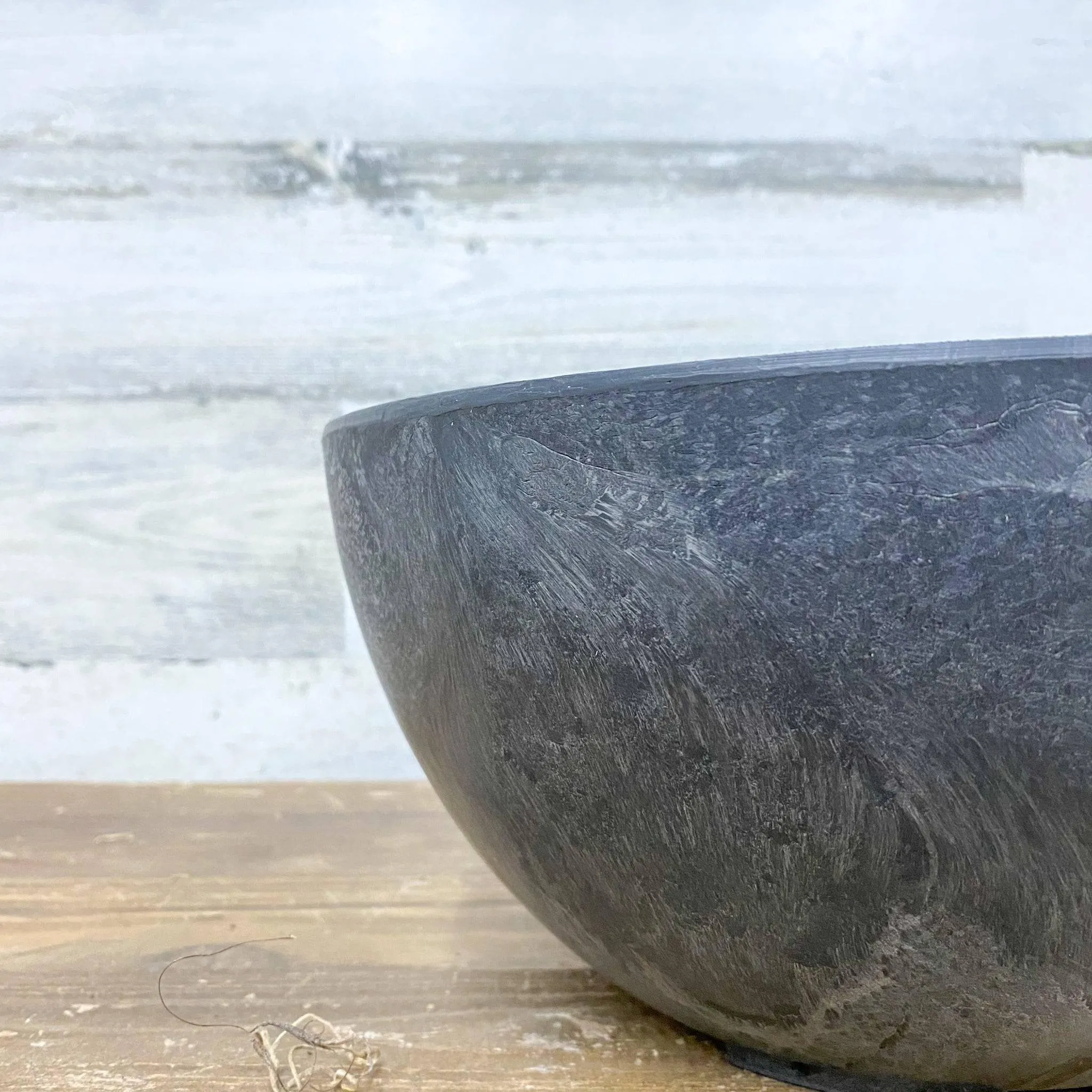 Napa Bowl Planter Black - 10-inches