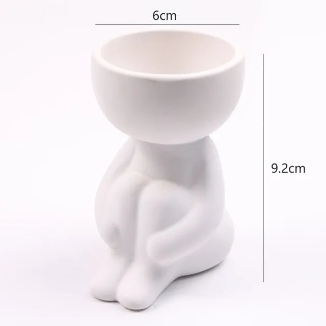 Nordic Hanging Miniature Human Flower Pots