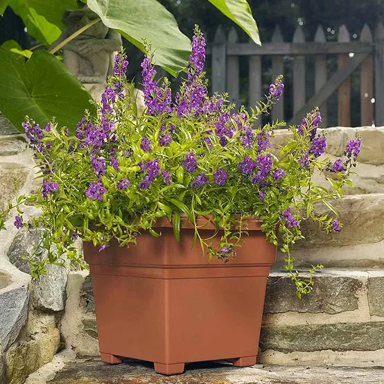 Novelty Countryside Tub 14" Plastic Patio Planter, Assorted Colors