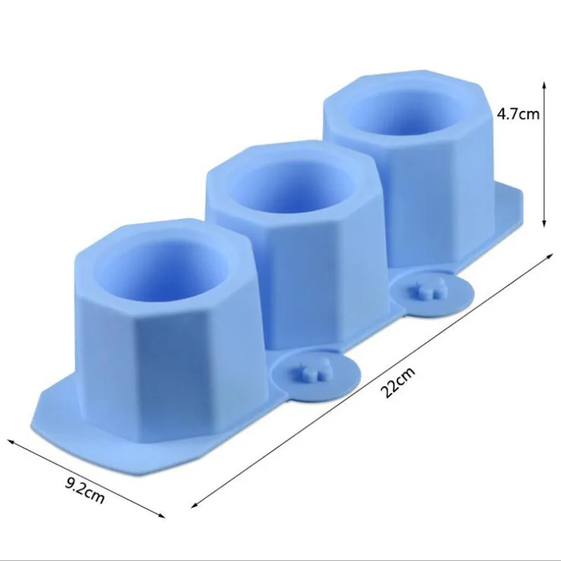 Octagonal Silicone Concrete Flower Pot Mold