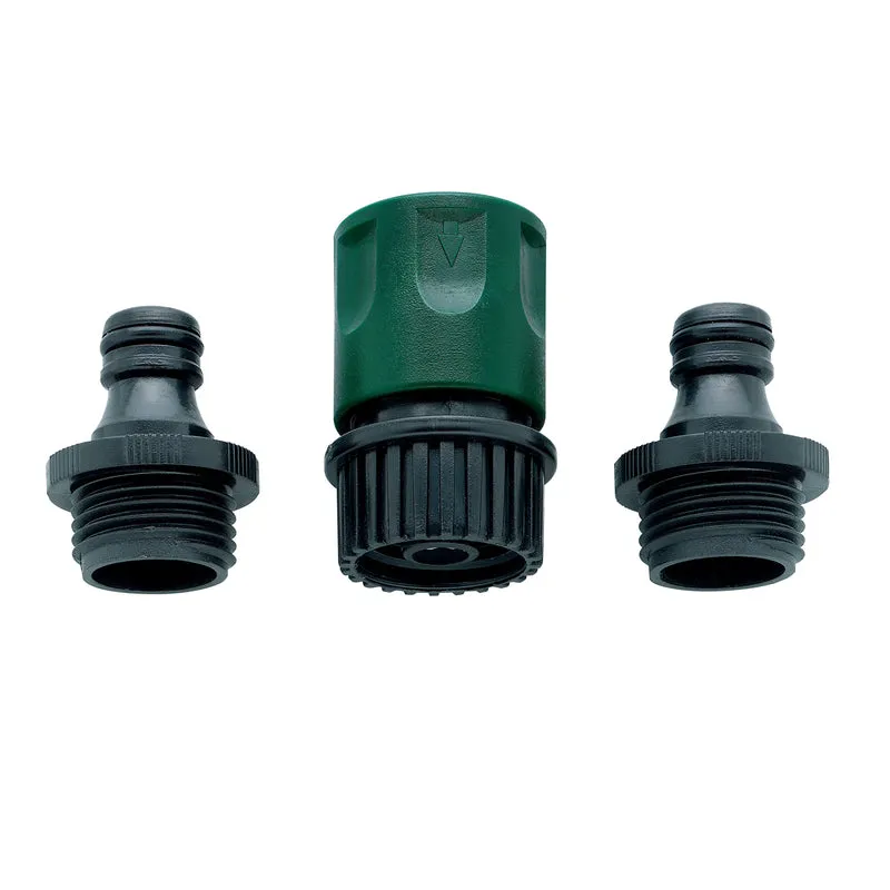 Orbit 3/4 in. Plastic Threaded 2 Male/1 Female Quick Connector Hose Set