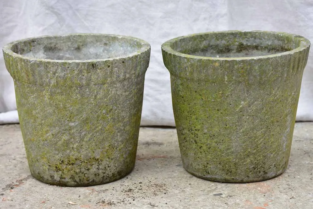 Pair of Willy Guhl tapered flower pots