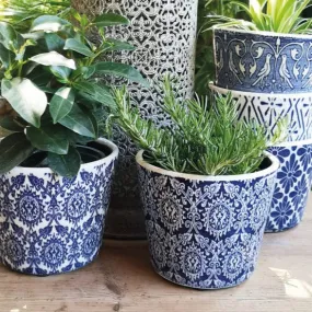 Plant Pot Delphi Midnight Blue - Large