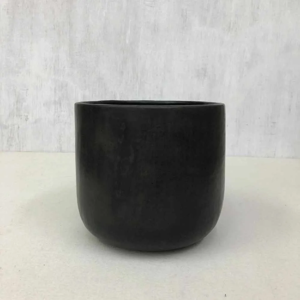 Planter | Classic Minimal Decor For Loving Room | Longpi Black Stone Pottery | 12"
