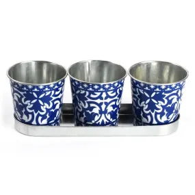 Portuguese 3 Pots On Tray