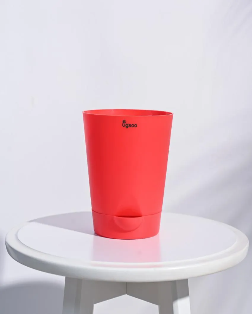 Posh Self-Watering Plastic Pots | Set of 5 | 6 inch