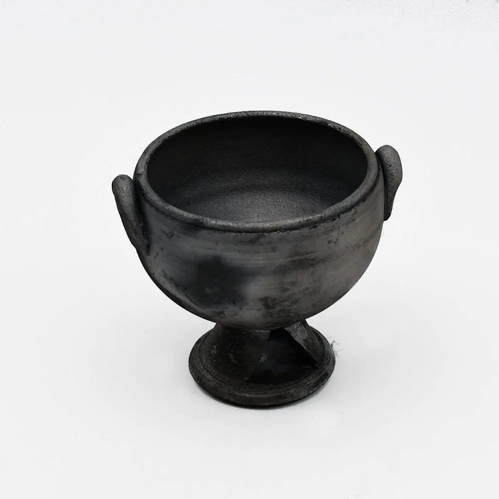 Pot en terre cuite noire de Bisalhães - 9cm