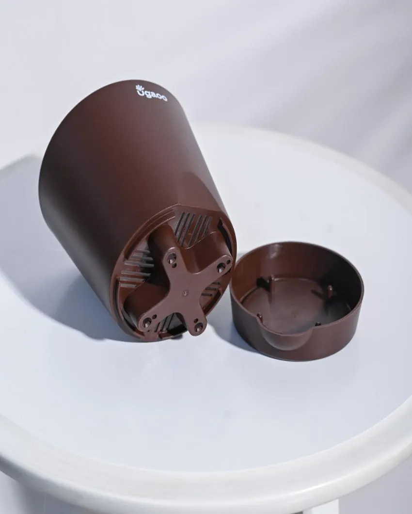 Premium Self-Watering Plastic Pots | Set of 5 | 4 inches