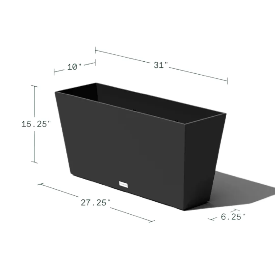 pure midori planter 31" Grey