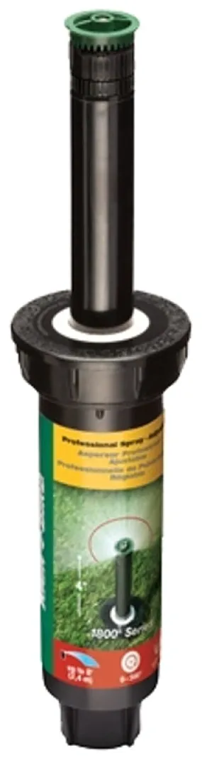 Rain Bird 1800 Series 1804AP8 Pop-Up Spray Head, 1/2 in Connection, FNPT, 6 in H Pop-Up, 8 ft, Spray Nozzle :EA: QUANTITY: 1