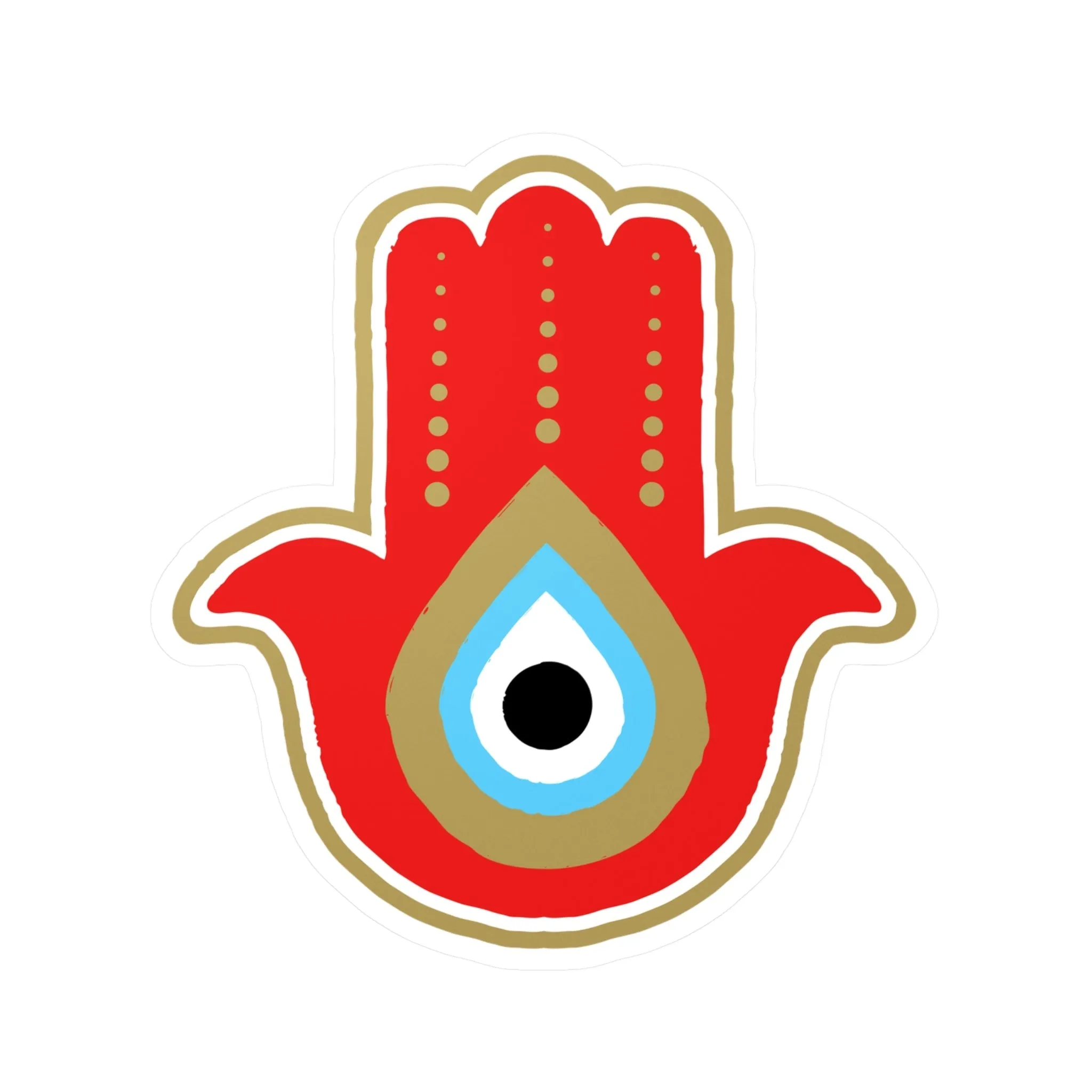 Red Hamsa Sticker